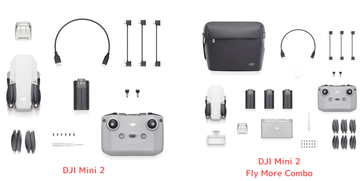 DJI Mini 2」のFlyMoreコンボは買い？通常セットとの違いを徹底解説 | DroneWiki