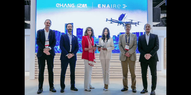 空飛ぶクルマの中EHang、西ENAIREと「Urban Air Mobility」に関して提携