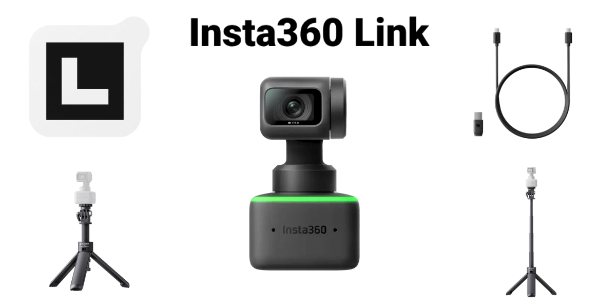 専用】Insta360 Link Webカメラ 4K ＋ ミニ三脚自撮り棒 - PC周辺機器