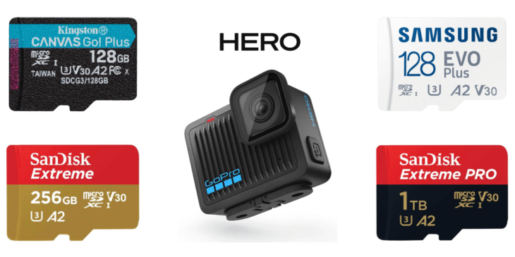 極小ボディのアクションカメラGoPro｢HERO｣のmicroSDカードの選び方とおすすめを解説