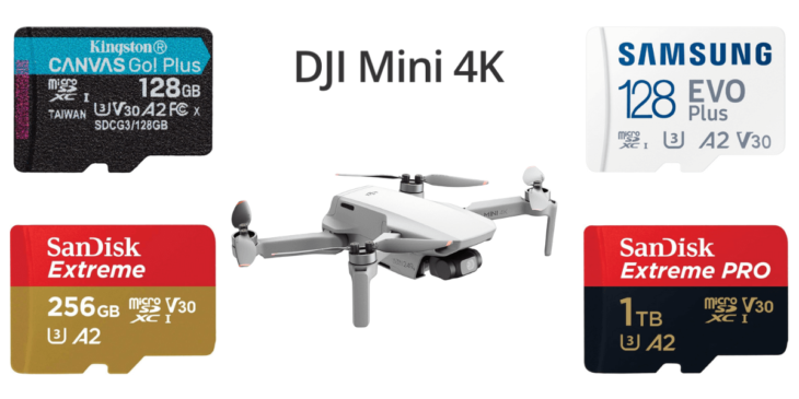 失敗しない！｢DJI Mini 4K｣ドローンのおすすめmicroSDカードと選び方を解説