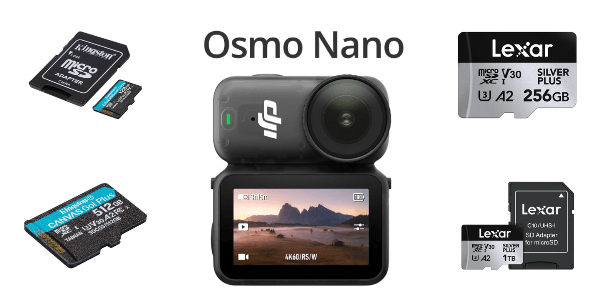 DJI公式推奨！Osmo NanoのmicroSDカード