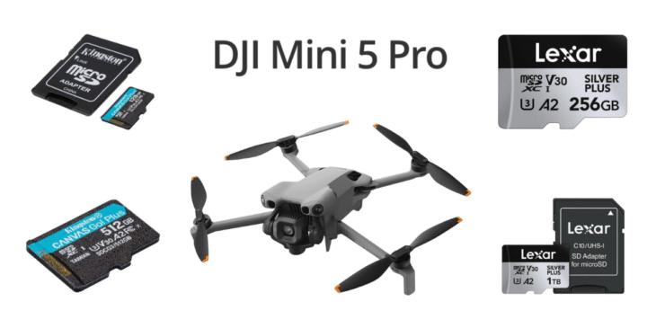 失敗しない！｢DJI Mini 5 Pro｣ドローンのおすすめmicroSDカードと選び方を解説！