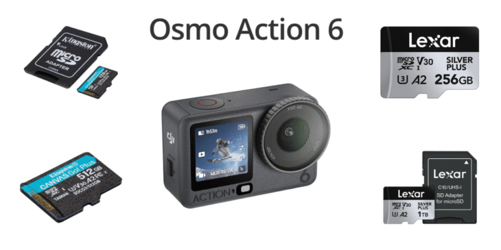 失敗しない！｢DJI Osmo Action 6｣のおすすめmicroSDカードと選び方を解説！