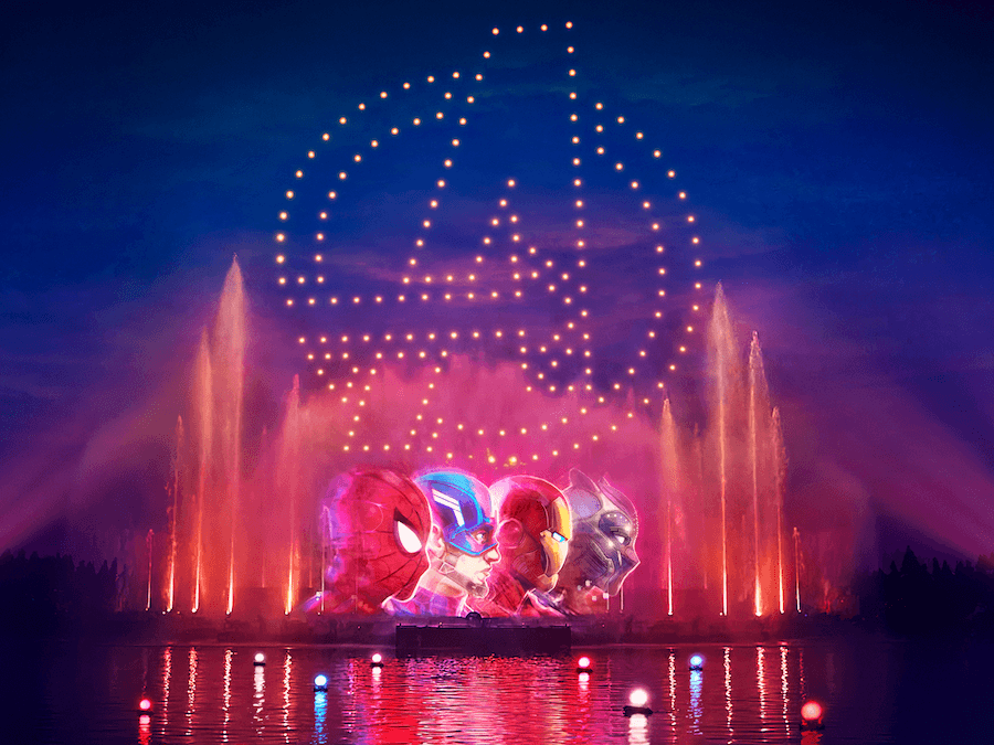 ディズニーランド ドローンショー