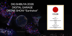 3,030機でドローンショー日本記録を更新｢Digital Garage DRONE SHOW “Earthshot”｣