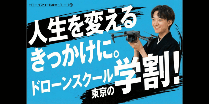 【学生限定10万円引】ドローンスクール東京「春のドローン国家資格応援キャンペーン」開催中