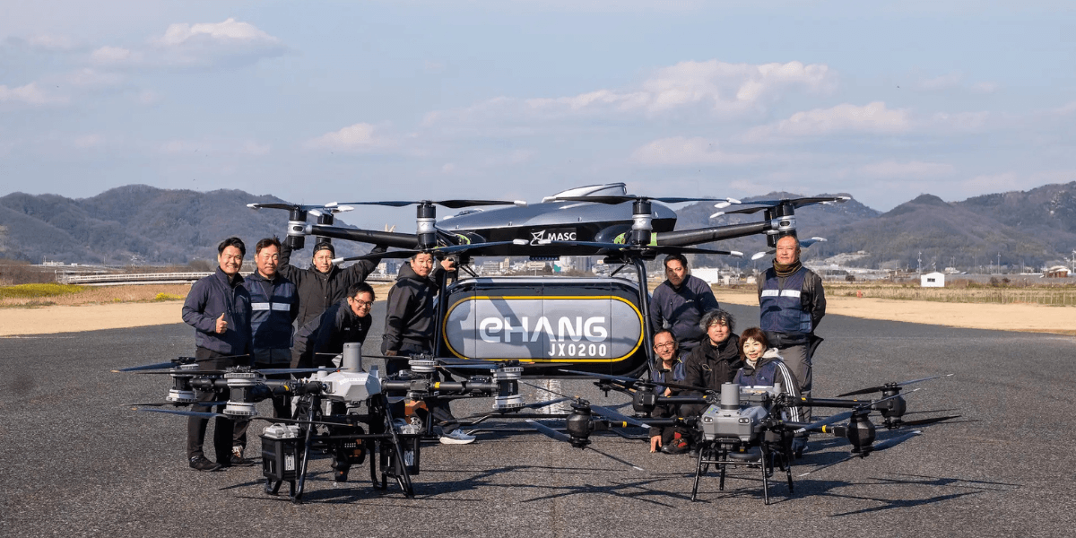 最新物流ドローン×物流版空飛ぶクルマの共演 - 空の物流革命 in 笠岡
