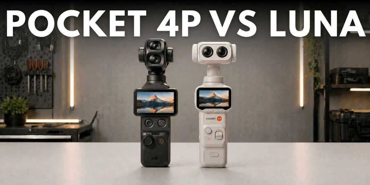 DJI Osmo Pocket 4PとInsta360 Lunaを比較