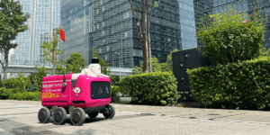楽天の自動配送ロボットによる商品配送サービス「楽天無人配送」の対象地域を豊洲へ拡大