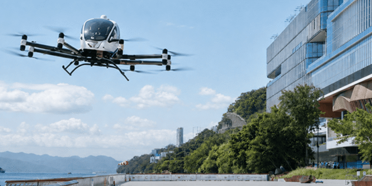 香港初の公開飛行！パイロットレスの空飛ぶクルマ｢EHang EH216-S｣都市交通の劇的な未来